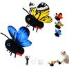 Generic Smart Sensing Flapping Butterfly Interactive Cat Toy Ricaricabile (2PCS/B) | Attivato al tocco, 3 modalità di gioco, movimento realistico dell'ala, struttura in peluche resistente