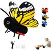 Generic Smart Sensing Flapping Butterfly giocattolo interattivo per gatti | Attivato al tocco, 3 modalità di gioco, movimento realistico dell'ala, struttura in peluche resistente