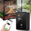 Glovios Nebulizzazione per Teca Rettili, Umidificatore per Rettili con Ugelli a 360°, Umidificatore Rotante per Anfibi Rettili Piante Fiori