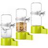 Dexpally 3 Pezzi Distributore Acqua Uccelli 140ml Dispensatore D'acqua per Uccelli | Alimentatore Automatico D'acqua per Uccelli Mangiatoia per Uccelli Automatica Dispenser Acqua Cibo per Uccelli