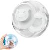 Generic Palla per criceti, 18 cm, trasparente, per corsa, criceti, roditori, giocattolo per piccoli animali domestici, in plastica, graziose, per criceti e topi (bianco)