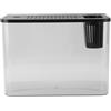Sunicon Piccolo Acquario, Mini di Coltivazione Acquaponica per Interni Acquario Trasparente Micro Paesaggio Desktop Acquario Tavolo Ecosistema Kit per Piante acquatiche e Pesci (Nero)