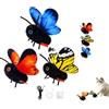Generic Smart Sensing Flapping Butterfly Interactive Cat Toy Ricaricabile (3PCS) | Attivato al tocco, 3 modalità di gioco, movimento realistico dell'ala, struttura in peluche resistente