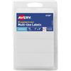 Avery Etichette rimovibili multiuso, etichette rettangolari, 2,5 x 7,6 cm, bianche, non stampabili, 72 in totale (6728)