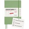 LEUCHTTURM1917 Agenda settimanale 2027, Medium (A5), Copertina rigida, Sage | 144 pagine, senza acidi, vista settimanale e pagina note, pianificazione su 3 anni, tasca a soffietto, 2 segnapagina