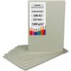NEUSER PAPIER 5 cartoncini per rilegatura DIN A3 (29,7 x 42 cm), spessore 3,0 mm (0,3 cm), grammatura 1800 g/m², cartoncino grigio per bricolage, modellismo, rilegatura