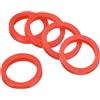 PATIKIL 5pz Chiave Cappuccio Copertura 1.2 Rotondo Identificatore Rosso | Etichette, per Identificazione Casa Chiavi Codifica Sistema