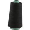 Tiuimk 1 filo di cotone nero per decorazione, tessitura ed extension, sottile, leggero e resistente