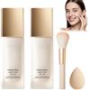 Generic Fondotinta Adattivo over 50 - Per Pelli Mature，2bottiglia | Coprenza Modulabile, Finish Naturale Luminoso, Uniforma il Colorito - Set con Pennello Applicatore + Spugnetta 30ML
