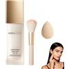 Generic Miraglow Fondotinta Adattivo Over 50, 4 in 1 Fondotinta Coreano 30ML | Fondotinta Cambia Colore in Base Alla Pelle, SPF 30+, Lunga Tenuta, Antiedad, Include un Pennello e Dischetti di Cotone