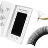 NAGARAKU Individuali Classiche Ciglia a Ciglia Fatte a Mano Lusso Aggiornate di Terza Generazione Morbide Delle Singole Finte Naturale Professionali Ciglia Nero Opaco Eyelash 16 File(0.07mm C 12mm)