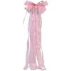 Husalsea Fiocco per Capelli Grande da 60 * 15cm Accessori Capelli per Donne, Ragazze, Fiocchi per Capelli Morbidi in Seta, Accessori Capelli (Rosa)