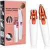 URAQT Epilatore Viso Donna, USB Ricaricabile 2 in 1, Bianco-C | Elettrico Donna Per Viso Rasoio sopracciglia per Labbra, Corpo, Peli del viso, Naso, Orecchie, Bianco