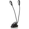 BESPECO LL24 - Lampada a LED per leggio con due bracci flessibili