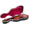 Crossrock Custodia per violoncello in ABS con ruote, colore nero, per 4/4 e 3/4