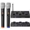 DIGITNOW! Microfono Karaoke Wireless Bluetooth, Sistema Microfono Senza Fili UHF Doppio Professionale per Karaoke, TV, Festa, DJ, Chiesa, Matrimonio, Riunione, con HDMI ARC, Aux, Ottica