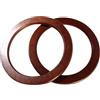 Hemobllo Manici Tondi in Legno per Borsa, Rotondi, 2 Pezzi | Legno Naturale, Grip Comoda, Ricambio Pronto, per Riparare Borse Intrecciate e Valigette, Stile Vintage