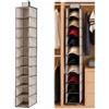 ruyxihom Porta Cappelli da Armadio Appendere, Pieghevole con 10 Scomparti | Organizer Appendi Cappelli Salvaspazio, Organización per Cappellini, Vestiti, Calzini e Accessori