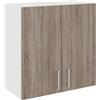 haaus Pensile a quadri a 2 ante, rovere scuro Sonoma/bianco, 60 x 30 x 60 cm