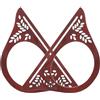 SEWOART Manici per Borsa in Legno, Ricambio Fai da, 2 Pezzi, caffè | Forma di d, Presa Comoda, Accessorio per Shopping e Festa, Semplice e Naturale, per Borse Artigianali