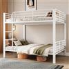 YEHTOKHOME Letto a castello in metallo 140 x 200 cm, letto a soppalco 2 posti