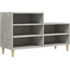 vidaXL Scarpiera Grigio Cemento 102x36x60 cm in Legno Multistrato