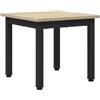 HKLGBVCR Tavolino rettangolare Sonoma 40x40x36 cm Legno Composito e Metallo