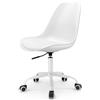 Waytex Lakar Sedia da ufficio scandinava con ruote in altezza regolabile bianco..