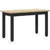 HKLGBVCR Tavolino rettangolare 60 x 30 x 36 cm in legno composito e metallo