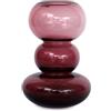KASANOVA Vaso arredo Vetro Bordeaux 29,5 cm