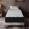 DEWINNER Materasso 90 x 190 cm | Ibrido materasso a molle insacchettate | spessore 25 cm | schiuma a memoria di forma alta densite | durevole e traspirante | materasso a 2 posti | fermezza media | certificato