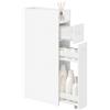 HOMCOM Mobiletto Bagno Salvaspazio con Ripiano Aperto e Cassetti, Bianco | Mobile Bagno Stretto, a 3 Livelli, con Cassetti Estraibili su Ruote, Porta Carta Igienica da Pavimento, per Bagno Ingresso