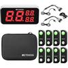 Retekess TM103 Sistema Quiz Wireless 8 Pulsanti, Buzzer (1-8) | per Gare a Quiz, Attività Didattiche, 50m Portata, Molteplici Modalità di Rilevamento