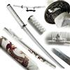 57 SPECIAL REPLICAS Katana in Legno di bambù Spada Decorativa 101 cm | Catana con Cintura, Supporto e Fodero in Legno Dipinto a Mano, per Costume di Carnevale, Anime Cosplay, Collezione, HK1129WD