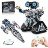 PENGBU RC 2 in 1: astronave con robot da costruire, telecomando e app | 1468 pezzi: astronave o robot da costruire con il kit di programmazione, giocattolo per ragazzi e bambini dagli 8 ai 14 anni