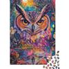 pSjDkMvHfRbLz Gufo Colorato Arte Puzzle 1000 Pezzi Puzzle per Adulti Carta Foresta Notturna Set Puzzle 1000 Pezzi Relax Benefici Famiglia Regalo 38x26cm/1000pcs