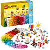 LEGO Classic Party Box Creativa, Animali Giocattolo per Bambini e Bambine, Giochi da Condividere in Famiglia con 12 Mini-Costruzioni: Orsacchiotto, Clown e Unicorno 11029