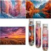 Luneko Piccoli Puzzle per Adulti Puzzle Impegnativi Piccoli Puzzle Mini Puzzle 150 Pezzi Micro Minuscoli Puzzle Foreste Montagne Laghi Grano Paesaggio Viaggio Puzzle 6 x 4 Pollici 3 Confezioni