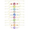QYLNEX 10 Pezzi Braccialetti Amicizia Bambini, Bracciale Amicizia Bambina, Bracciale Fiori Colorati, Braccialetti Intrecciati Regolabili per Festa Compleanno Regalo Gioielli Ragazza, Stile 1