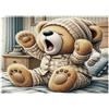 VNPJBDFZTHWQ Puzzle Mini 1000 pezzi Orso per Adulti | 38x26cm Cartone, Decorazione della camera, Taglio preciso, Regalo di raccolta, Relax