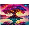 VNPJBDFZTHWQ Puzzle Mini 1000 pezzi albero fantastico per adulti | 38x26cm Cartone, Decorazione della camera, Taglio preciso, Regalo Compleanno, Relax Spirito