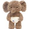 Ceprznvey Stuffed Elephant, Plush Animal, Soft Huggable Cute Baby Soothing Elephant for Kids Boys Girls Room Decoration Birthday Holiday Special Occasion, 13.78x7.48x3.15 inches 283g
