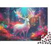6N2X9A4S Cervo Bianco Mistico Foresta Puzzle 1000 Pezzi Gioco di Puzzle 1000 Pezzi Carta Scena Fantasia Colorata Puzzle per Famiglia Relax Adulti Regalo Casa 38x26cm/1000pcs