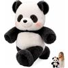 Mineup 45CM Peluche Che Corre Panda, Peluche Orso Che Corre, Peluch Ches Corrono Cute Per Regalo Compleanno, Morbido Antistress, Orsetto Coccolone Per Bambini, Adulti E Decorazione Camera(Nero)