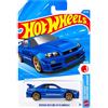 Hot Wheels - Nissan Skyline GT-R (BNR34) - HW J-Imports - JJK35 - Short Card - Blu metallizzato - JDM - Modello con licenza - Mattel 2026 (199/250) - 1:64