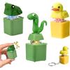 Bukbas 3 Pezzi Frog Antistress Keychain, Fidget Toys Tastiera Giocattolo Lucertola, Anatra con Suono e Luce, Allevia Ansia e Stress, Adulti, Ragazzi e Ragazze (B)