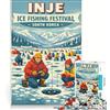 JIANGENNF Puzzle da 1000 pezzi Inje, Festa della pesca sul ghiaccio, coreano, gioco impossibile, taglio di precisione, con pezzi di forma casuale completamente ad incastro 38x26cm