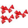 N / A Vektenxi - Set di 15 Dadi Rossi D4 a Quattro Lati, 2 cm, 4 per Giocatore, Durevoli e Utili, Pratici e Convenienti