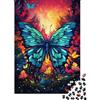 pSjDkMvHfRbLz Farfalla Blu Puzzle 1000 Pezzi Carta per Adulti Fiori Colorati Gioco di Puzzle 1000 Pezzi Relax Creativo Addestramento Attenzione Regalo Casa 70x50cm/1000pcs