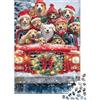pSjDkMvHfRbLz Cani Golden Retriever Natale Puzzle 1000 Pezzi Carta per Adulti Scena Invernale Gioco per Famiglia Relax Regalo Decorazione 38x26cm/1000pcs